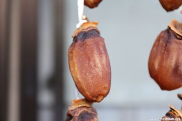 日向に干した柿